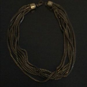 Dark Grey Chain Necklace